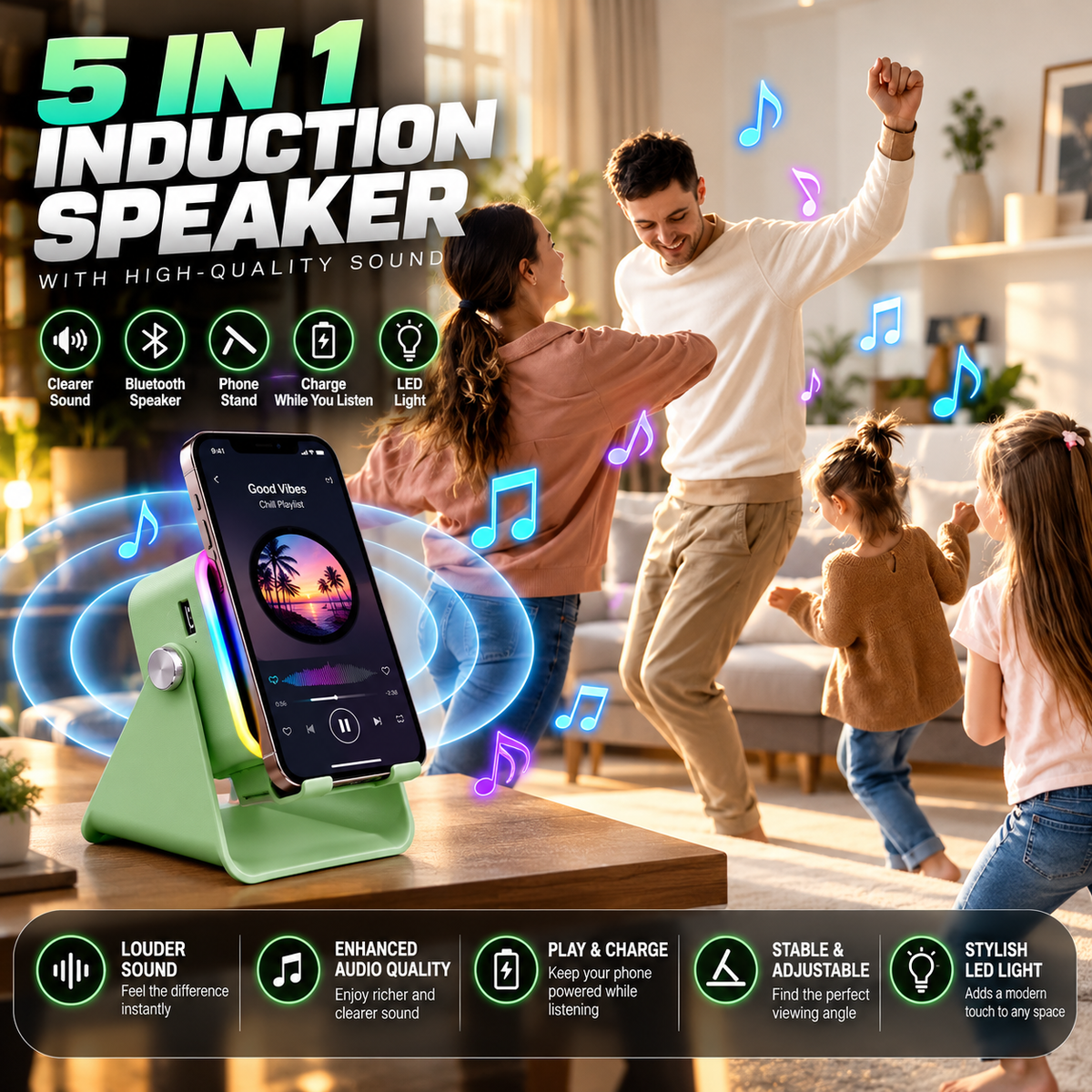 SoundWave 5-in-1 Smart Speaker